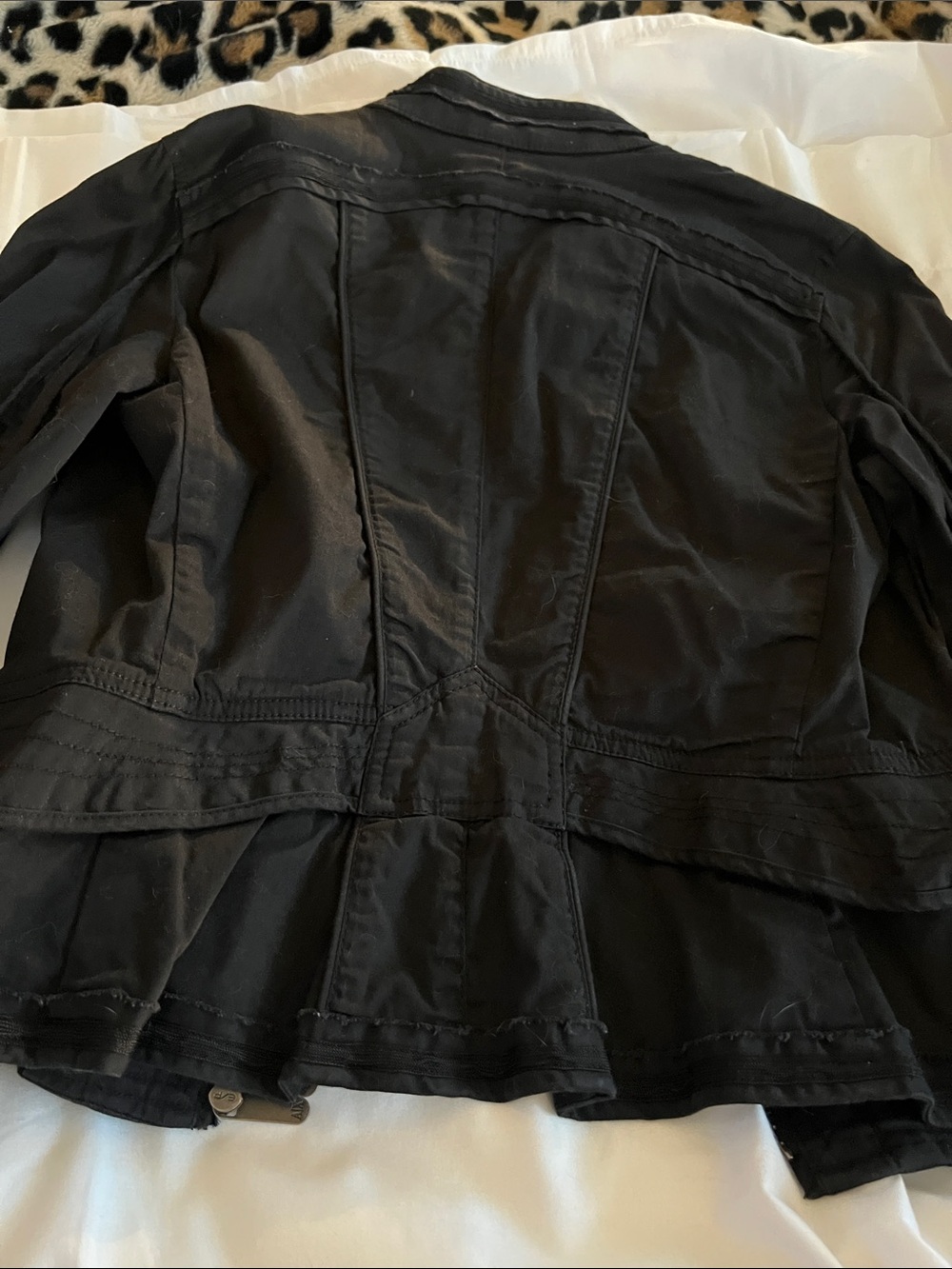 Armani Exchange Black Zip-Front Jacket - Picture 3 of 3